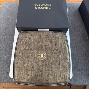 Chanel Sublimage Gold and Black makeup case jewelry box new inbox